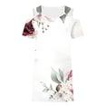 thumbnail image 5 of Cold Shoulder Dresses for Women Boho Floral Print Mini Dress Elegant Classy Business Sundress Casual Work Fashion Trendy Outfits V Neck Short Dresses 2026 Summer Beach Vacation Outfits, 5 of 5