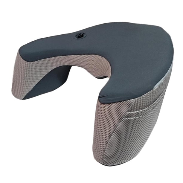 Almohada de lectura para juegos, almohada grande para juegos de regazo, almohada con gancho de espuma viscoelástica para aquellos Azul profundo