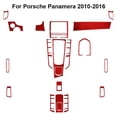 thumbnail image 1 of Real Bright Soft Car Interior Carbon Fiber Sticker Decoration20Pcs Red Carbon Fiber Full Interior Kit Cover For Porsche Panamera 2010-16Auto Car Protection Interior Accessories, 1 of 8
