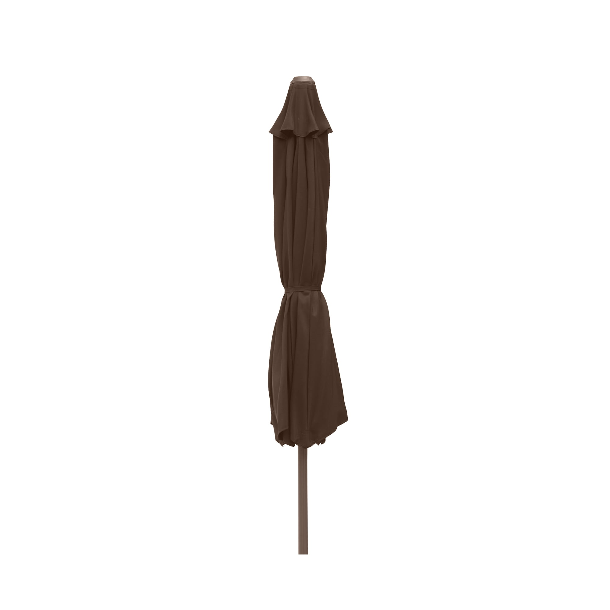 GARDEN 9 Ft Outdoor Patio Market Umbrella with Tilt & Crank Lift, Coffee