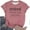 Pink, variant on TYGHBN Women's Casual Short Sleeve Round Neck T Shirt with Printed Design for Spring and Summer Everyday Wear Comfortable Tee Top Womens Loose Fit Running Tops Running Shirt Women Women Compression