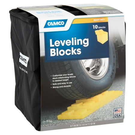 Camco Heavy Duty Leveling Blocks, 10 count - Best Additional RV Accessories