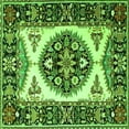 thumbnail image 1 of Ahgly Company Indoor Square Persian Green Traditional Area Rugs, 4' Square, 1 of 1