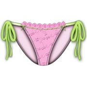 Lost In Paradise String Tied Bikini Medium Pink