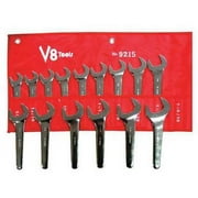 V-8 Tools Service Wrench Set,3/4" - 1-5/8",15 pcs. 9215