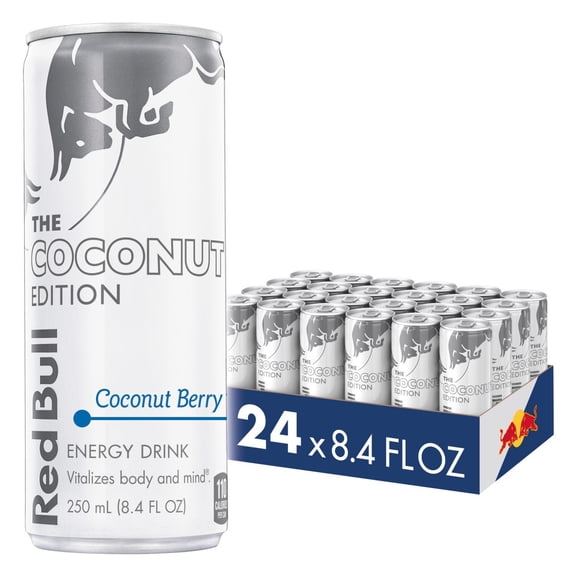 Red Bull Energy Drink, Coconut Edition, Coconut Berry, 8.4 Fl Oz (24 pack)