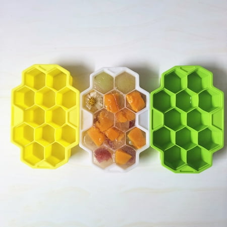 

Caihezhi Mini Honeycomb Shape Silicone Ice Cube Tray Mold Maker for Kitchen