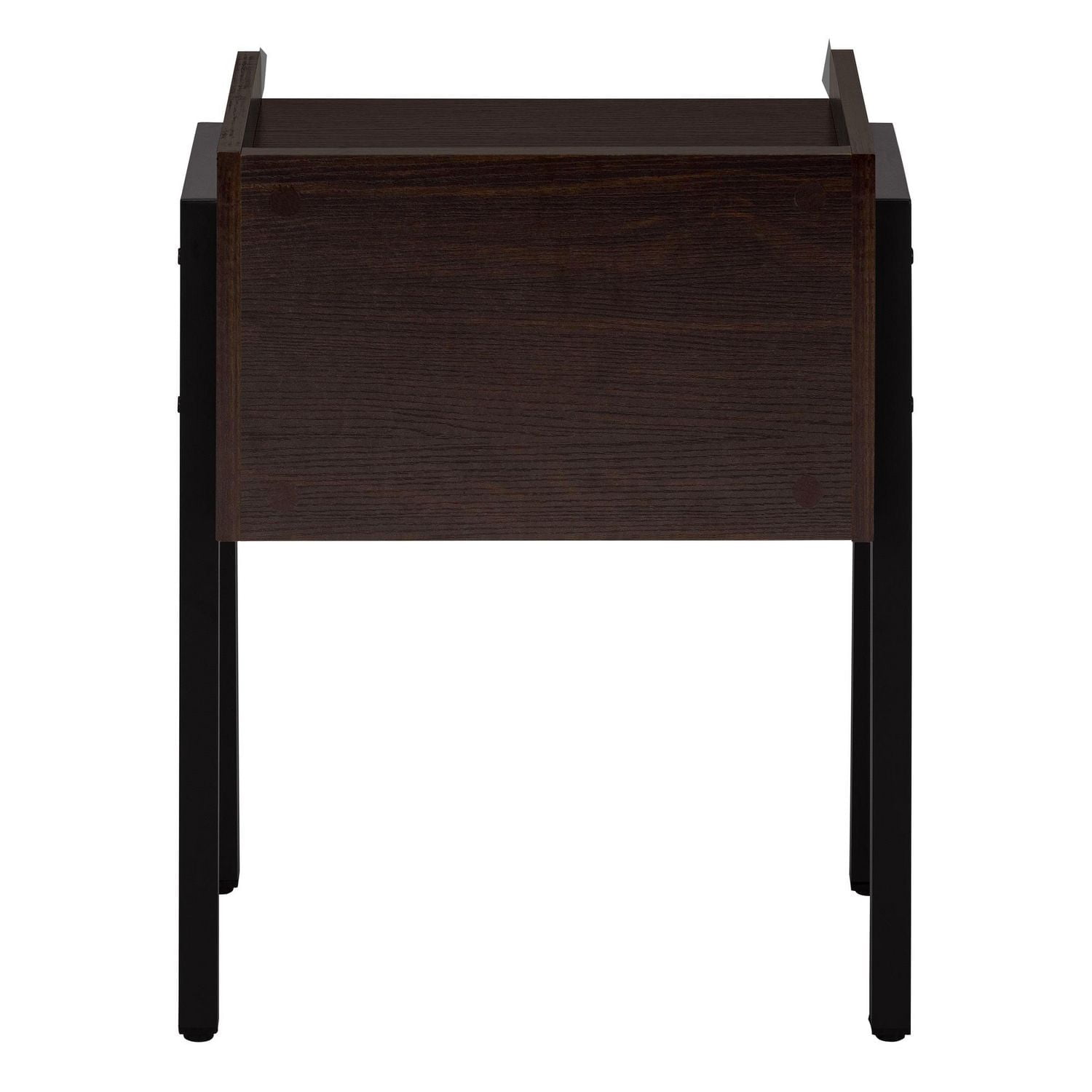 Monarch Specialties Accent Table, Side, End, Nightstand, Lamp, Living Room, Bedroom, Laminate, Black Metal, Contemporary