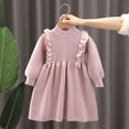 thumbnail image 5 of Esaierr Toddler Baby Girls Sweater Dress Winter Dresses Knit Princess Casual Dresses Fall Warm Outfit for 1-6Y, 5 of 5