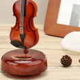 thumbnail image 2 of Violin Music Box,Mini Vintage Musical Box with Rotating Base, Classical Replica Instrument Crafts Model Birthday Gift, 2 of 8