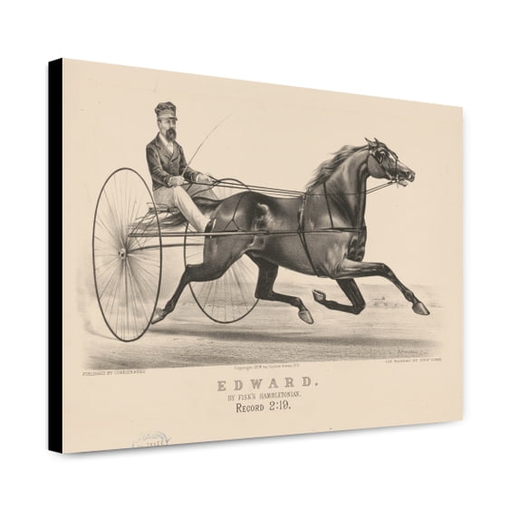 Canvas Print: Edward: By Fisk's Hambletonian, 1879
