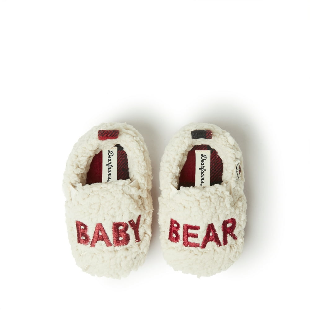 Dearfoams Dearfoams Baby Bear Closed Back Slippers