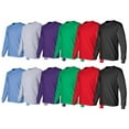 thumbnail image 4 of BILLIONHATS Big & Tall Long Sleeve Colorful T-Shirts for Mens Cotton Blend - Crew Neck Bulk Tees for Plus Size Wholesale Tshirt Packs, 2X-Large, 4 of 7