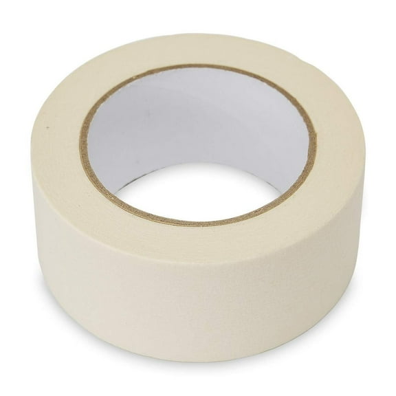 Wide Masking Tape 2 inches, 1pc General Purpose Beige Masking Tape White Masking Paper, 1.95 inches x 55 Yards