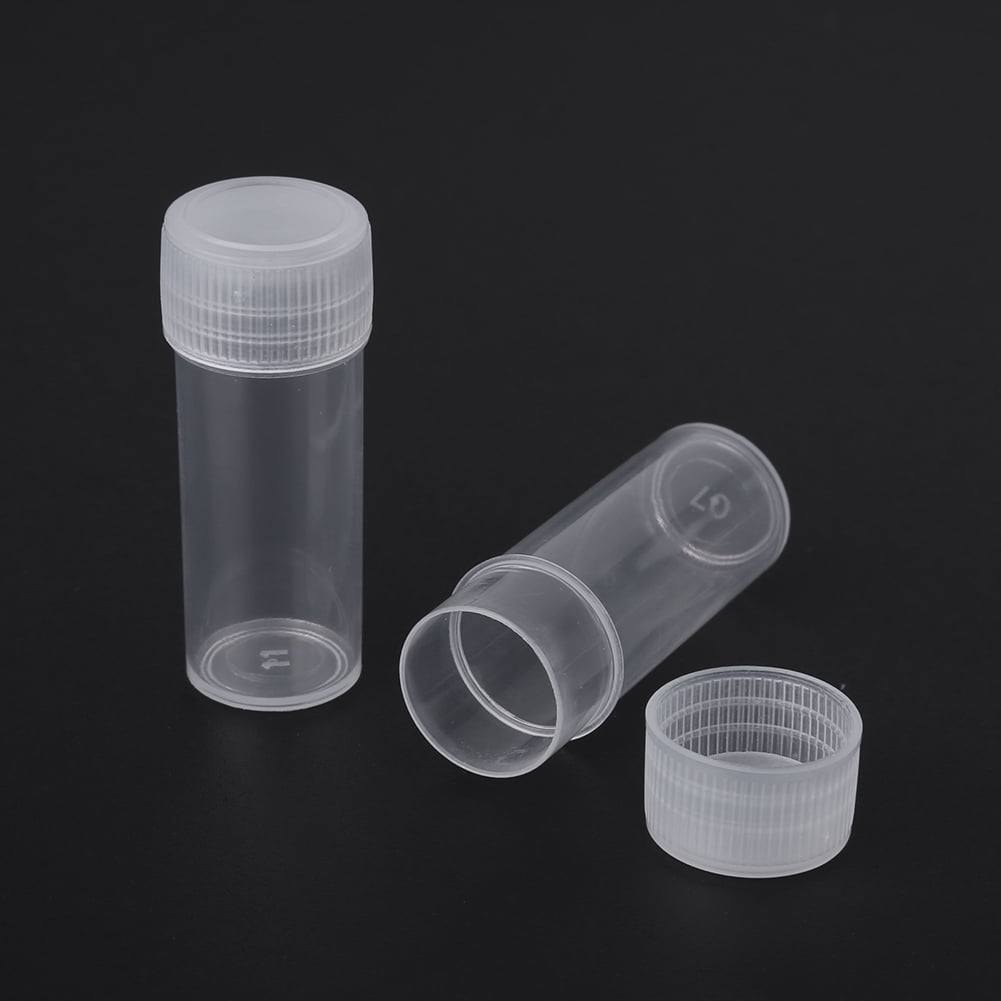 OTVIAP Sample Bottle, Small Storage Container,50 Pcs 5ml Volume Plastic