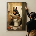 thumbnail image 4 of Beauceron Dog Bathroom Wall Decor, Funny Bathroom Wall Art Prints, Farmhouse Bathroom Canvas Wall Art, Bathroom Decorations, Kids Bathroom Pictures for Wall, 4 of 4