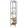 thumbnail image 4 of Librero Organizador 5 Repisas Moderno Madera Estante Negro, 4 of 7