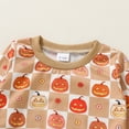thumbnail image 4 of Younger Tree Baby Halloween Clothes Outfits Toddler Boy Girl Cute Pumpkin Crew Neck Long Sleeve Sweatshirt Tops Pants Set for 18-24 Months, 4 of 7