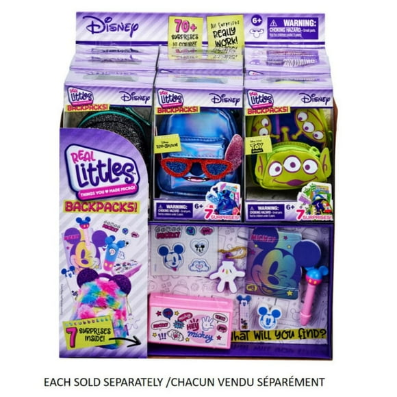 Real Littles Disney backpacks and handbags