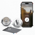 thumbnail image 2 of Level Lock Smart Lock - Touch Edition, Keyless Entry Using Touch, a Key Card, or Smartphone. Bluetooth Enabled, Works with Apple HomeKit - Satin Chrome, 2 of 12