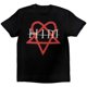 thumbnail image 1 of Him - Camiseta Heartagram para Adultos Unisex (Negro), 1 of 2