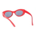 thumbnail image 4 of Girls Child Size Butterfly Deco Oval Mod Cat Eye Plastic Sunglasses Red - Black, 4 of 4
