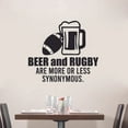 thumbnail image 2 of Beer And Rugby Are More Or Less Synonymous Quotes Rugby Player Sport Sports Wall Sticker Vinyl Decal Home Decor For Home Room Home Living Room Bedroom Decoration Sticker Decal Size (40x40 inch), 2 of 3