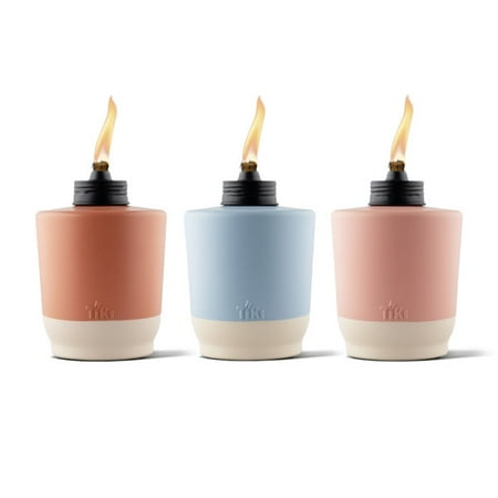 TIKI® Brand Sunset Sands Tabletop Torch Glass 3-Pack