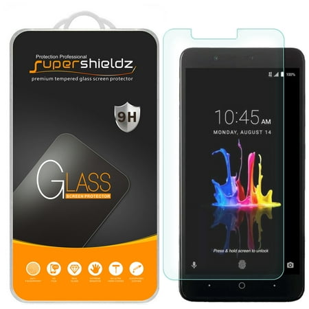 [1-Pack] Supershieldz for ZTE "Zmax Pro 2" Tempered Glass Screen Protector, Anti-Scratch, Anti-Fingerprint, Bubble Free