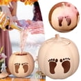 thumbnail image 6 of SMKE Gender Reveal Pumpkin Decoration Resin Table Centerpiece,He or She Baby Shower Pumpkin Decor with Reveal Mechanism,Fall Thanksgiving Birthday Party Tabletop Ornament Beige 1pc, 6 of 9