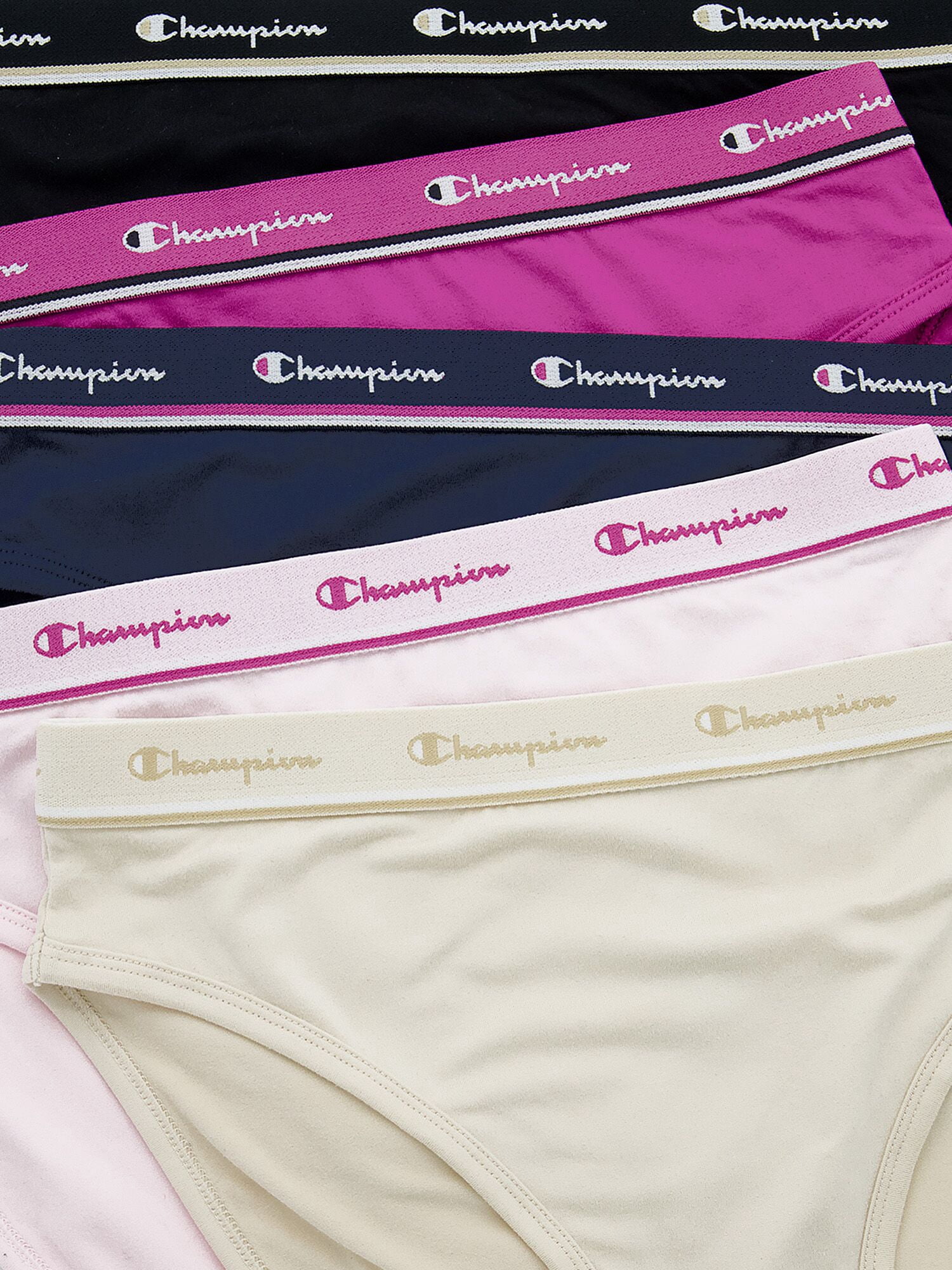 Champion Women’s High Cut Bikini Underwear, 5 Pack, Sizes S - 2XL