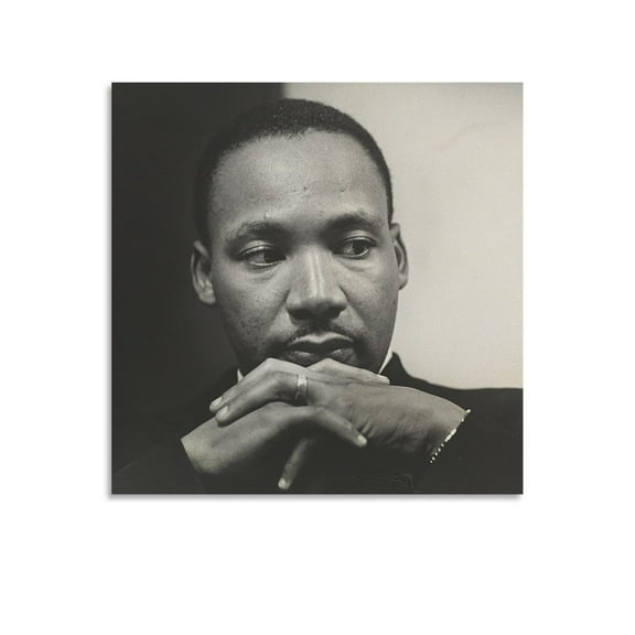 Martin Luther King Jr. Artwork Poster Decorative Painting Canvas Wall Art Living Room Posters Bedroom Painting 20x20inch(50x50cm)
