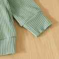 thumbnail image 4 of Gerichy Toddler Baby Boy Clothes Fall Winter Outfit, Toddler Girls Boys Winter Long Sleeve Ribbed Solid Color Tops Pants 2PCS Outfits Clothes Set, 4 of 7