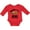 Red, variant on Inktastic Sloths Are My Spirit Animal with Cute Sloth Illustration Boys or Girls Long Sleeve Baby Bodysuit