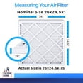 thumbnail image 2 of Filter King 26x6x1 Air Filter | 4-PACK | MERV 8 HVAC Pleated A/C Furnace Filters | MADE IN USA | Actual Size: 26 x 6 x .75", 2 of 6