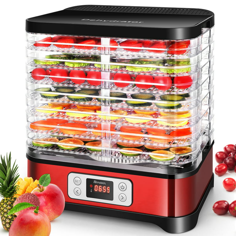 6/8Layers Food Dehydrator Machine Electric Tray Dryer Fruit Vegetable  Drying