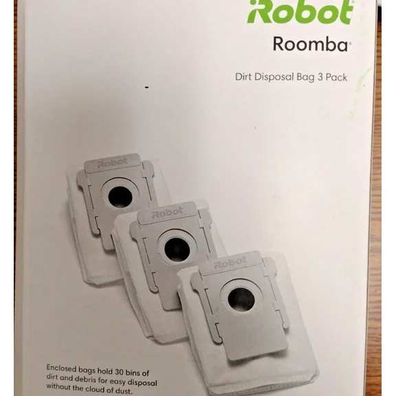 Irobot Roomba Dirt Disposal Bag 3-Pack Fits All Clean Base Models