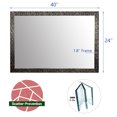 Hans&Alice Bathroom Mirrors Wall Mounted Mirror, Modern Frame Mirror