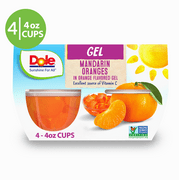 Dole Fruit Bowls Mandarin Oranges in Orange Gel, 4.3 oz (4 Cups)