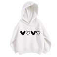 thumbnail image 2 of Piuwrlz Hood Sweatshirts Childrens Girls Boys Long Sleeve Printed Hoodies Loose Hoodie White Size 3 Years, 2 of 3