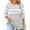 Gray, variant on Plus Size Womens Tops 3/4 Sleeve Shirts for Women Casual Fall Fashion Crewneck Pleated Tunic Tops Work Outfit Blouse Plus Size White 3X