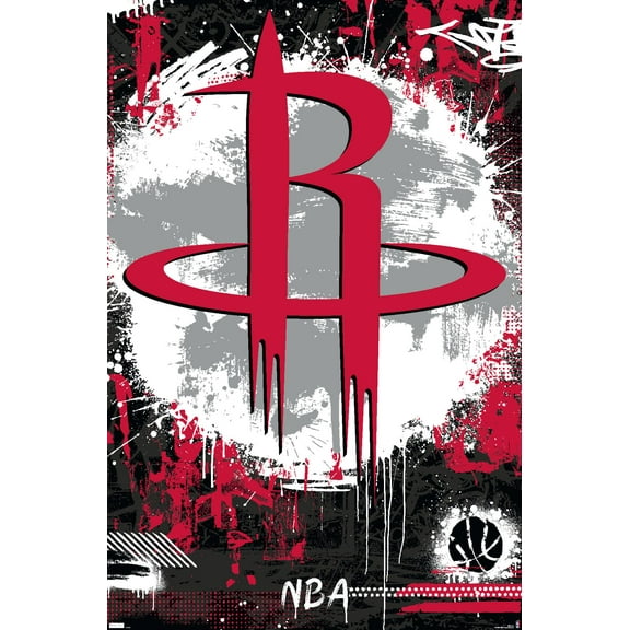 NBA Houston Rockets - Maximalist Logo 23 Wall Poster, 22.375" x 34"