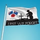thumbnail image 2 of Día Del Recuerdo Bandera De Poliéster Bandera De Servicio Pesado De Un Solo Lado Para Héroes Moderación Del Recuerdo Minnieouse HA043119-04, 2 of 5