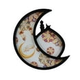 thumbnail image 5 of deevoka Ramadan Tray Moon Serving Tray Creative Portable Storage Plate Eid Tray Decoration for Snack Living Room Tabletop Fruit Gifts Black, 5 of 9