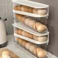 thumbnail image 3 of Wosthever Contenedor de huevos ecológico, almacenamiento práctico de huevos para refrigerador, dispensador de huevos para refrigerador Organizadores de utensilios de cocina, 3 of 6