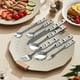 thumbnail image 4 of Yhmxh Utensilios de cocina Juego de cubiertos de acero inoxidable, cuchillos, tenedores, cucharas y utensilios combinados con cuchillos y tenedores de estilo occidental y mangos de cerámica perlada., 4 of 6