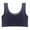 Blue, variant on Women Thin Wireless Bra, Hollow Back Plus Size Bras, Sports Sleep Crop Top Underwear