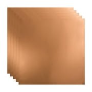 FASÄDE Flat Decorative Vinyl 2ft x 2ft Lay in Ceiling Panel in Polished Copper (5 Pack)