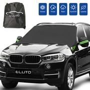 ELUTO Car Windshield Cover, Winter Resist Snow,  Ice, Frost, Waterproof, Block UV Rays, Sunshade, Dust, Protective Cover for Trucks SUVs Auto Vehicle