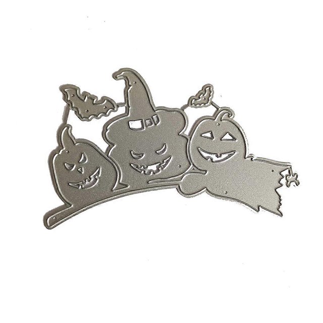Plantillas de corte de metal con forma de calabaza de Halloween, para álbumes de recortes, tarjetas de papel